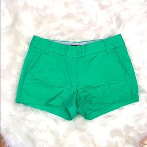 J Crew Chino Green Shorts